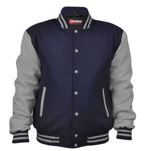 Venta al por mayor de chaquetas universitarias personalizadas para hombre con cuello levantado estilo de calle para el invierno bordado CollegeBaseballjacket para hombres - Product Image 4