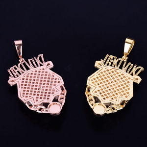 จี้อัญมณีชั้นดีสุดเก๋ & จี้เพชรโมอิสฮิปฮอป S925ด้วยเงินสเตอร์ลิงและเพชร VVS เจียระไนทรงกลม - Product Image 5