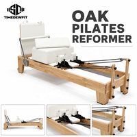 Fabrika Fiyatlı Stüdyo Kalitesinde Lüks Masif Meşe Ahşap Pilates Reformer Profesyonel Pilates Yatağı Makinesi Butik Fitness Stüdyosu Vücut Geliştirme Ekipmanı