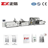 ZXL-A800 à grande vitesse 80-200 pcs/min Machine non tissée entièrement automatique de sac de W-coupe