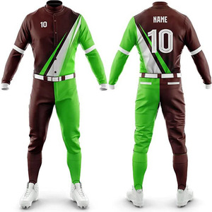 Service OEM, uniforme de baseball pour hommes de haute qualité, 100% polyester, logo personnalisé, vêtements de sport respirants, grande taille, vente en gros - Product Image 1