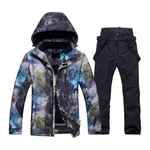 Traje de Nieve Personalizado con Logotipo para Adultos, Conjunto de Una Pieza, Impermeable, Transpirable, Forro Polar Tex, Aislado, con Cremallera, para Esquí - Product Image 1