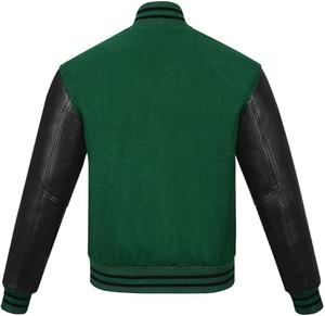 Chaqueta de hombre de talla grande transpirable en blanco al por mayor universitaria hecha en fábrica, chaqueta de béisbol universitaria para hombre - Product Image 3