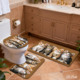 Custom Printed <b>Mat</b> <b>Bathroom</b> Rug <b>Set</b> for <b>Bathroom</b> Non-Slip Shower Curtain Bath <b>Mat</b> - Product Image 2