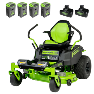 NOUVEAU Greenworkss 60V 42inch Electrics CrossoverZ Zero Turn Mower avec 4 batteries de 8 Ah et 2 chargeurs de turbos à double port - Product Image 1