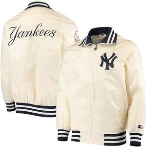 Fábrica al por mayor Vintage estilo de moda bombardero Varsity chaqueta cómoda lana PU cuero algodón transpirable calentado cortavientos - Product Image 6