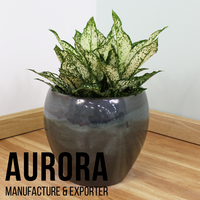 Jarrón hecho a mano vietnamita de diferentes tamaños personalizado de fábrica para flores jardineras de cerámica de Vietnam con etiqueta personalizada