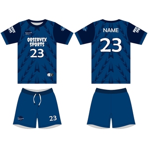 ชุดกีฬาเสื้อเจอร์ซีย์ทีมฟุตบอลของผู้ชายเสื้อกีฬาแขนยาวพิมพ์ซับลิเมชันสีแดงออกแบบได้ตามต้องการ - Product Image 5