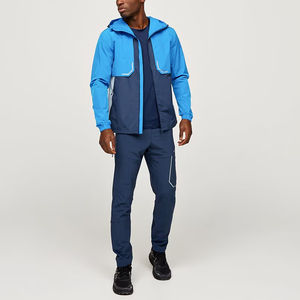 Vestes coupe-vent avec impression de logo personnalisée OEM Coupe-vent imperméable pour l'extérieur Veste coupe-vent légère pour hommes - Product Image 1