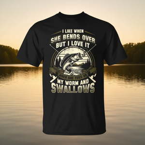 Me gusta cuando se agacha, pero me encanta cuando me tira a la camiseta promocional. - Product Image 3