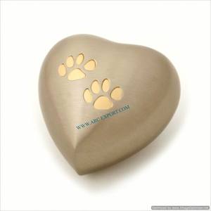 ผู้ผลิตหม้อและโหลเถ้ามนุษย์ทองเหลืองขัดเงาสีทองเมทัลลิกโกศแฟนซีดีไซน์วินเทจ - Product Image 4