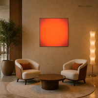 Lumière LED Coucher de Soleil et Lever de Soleil Style Nordique Wabi Sabi à Faible MOQ, Peinture Murale Design Minimaliste pour Bureau