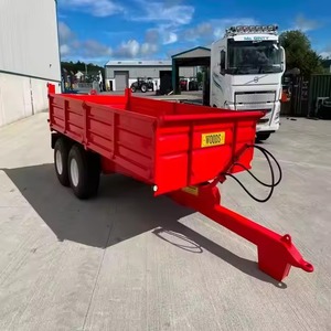 Remolque agrícola hidráulico de 4 ruedas, 3-10 toneladas, remolque agrícola, volquete de 2 ruedas, remolque agrícola de 500Kg de capacidad, volcado de acero a la venta - Product Image 5