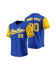 Camiseta de Béisbol Profesional Personalizada de Alta Calidad, Ropa Deportiva 100% Poliéster, Malla Transpirable, Anti-UV, Antibacteriana, Unisex para Adultos - Product Image 1
