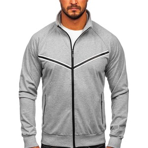 Vestes épaisses respirantes et respirantes à la mode avec logo en couleur personnalisé pour hommes pull-over de sport à manches longues tissé unisexe manteau à fermeture éclair - Product Image 1