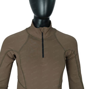 Uniformes Médicos Unisex Modernos BLAZE SCRUB, Conjuntos de Uniformes con Cuello Alto y Manga Larga, Personalizables, de Poliéster/Algodón Twill - Product Image 5