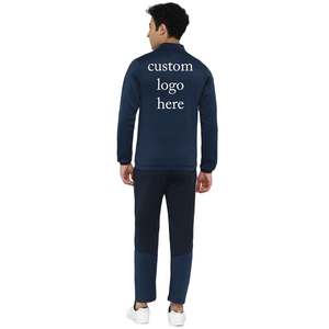 Fabriqué en usine en gros fitness personnalisé blanc survêtements ajustés pour hommes slimfit sportswear hommes piste jogging ensembles - Product Image 3