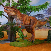 Dinosaure T-Rex animatronique de 6 m, modèle réaliste et mobile pour parcs à thème, parcs d'aventure et décoration de jardin avec options personnalisables