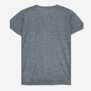 Camiseta de media manga transpirable de secado rápido personalizada de alta calidad para hombre, camiseta informal ajustada de Color sólido - Product Image 6