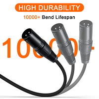 Usine OEM Usine XLR 3 broches mâle à femelle Connecteur de câble Veste en PVC et blindage de tresse pour microphone et câble DMX