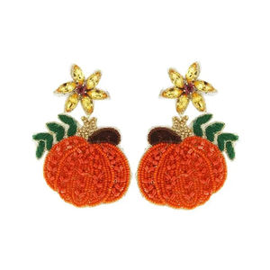 Boucles d'oreilles ethniques bohèmes faites à la main à long fil de soie perlé gland cristal strass plaqué or goutte - Product Image 4