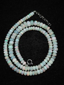 สร้อยคอลูกปัดโอปอลเอธิโอเปียนลูกปัดแบบมีเชือกร้อยลูกปัด20นิ้วทำด้วยมือโอปอลของขวัญสุดหรูสำหรับเธอ - Product Image 2