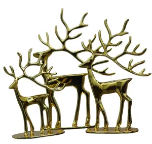 驯鹿圣诞桌面装饰摆件高品质现代桌面圣诞装饰品优雅家居装饰用途
