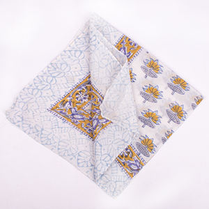 Écharpe carrée en coton durable, impression multicolore vive, respirante, légère, écologique, multifonctionnelle, parfaite pour envelopper la tête - Product Image 3