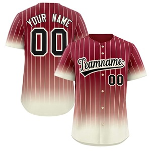 Ensemble d'uniformes de baseball professionnels personnalisés Maillot en polyester/coton respirant Bouton de sublimation de couleur avec logo personnalisé - Product Image 3