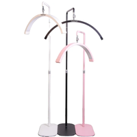 Lampe LED pour cils en métal 40W 2700-5600K avec design demi-lune breveté UE, produit 2-en-1 portable pour salon et soins de beauté personnels