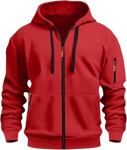 Top Selling Super Quality <b>Men</b> Shell Winter Warm Hooded <b>Hoodie</b> Cotton Fleece Full Zip Customized Breathable Hoodies - Product Image 1