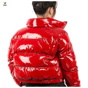 2025 hiver femmes imprimé culture doudoune solide bulle Bomber manteau avec fermeture éclair épaisse respirant coton rempli à manches longues - Product Image 6