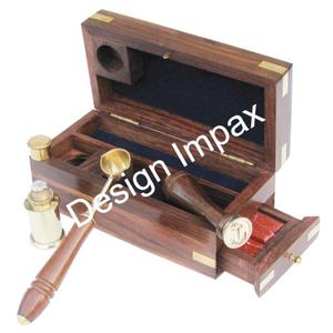 Loupe en laiton avec boîte en bois personnalisée, bordure dorée décorative, loupe de luxe pour la lecture - Product Image 6