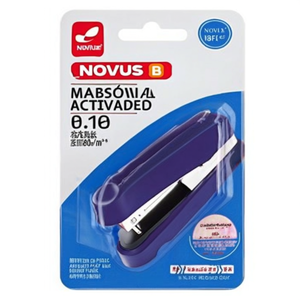 เครื่องเย็บกระดาษแบบแบน NOVUS B 10FC รุ่นมืออาชีพ ความจุ 20 แผ่น (80 กรัม/ตร.ม.) หมายเลข เครื่องเย็บกระดาษสำนักงานแบบมืออาชีพ สีฟ้า 10 ชิ้น ทำจากโลหะ/พลาสติก - Product Image 3