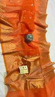 Sari de Seda Banarasi Kora 100% Puro Hecho a Mano con Borde de Seda Mashru Meenakari y Buti Tejido, Sari de Seda Tradicional para Novia