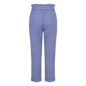 Pantalones de Trabajo Casuales de Negocios para Mujer, Cierre con Cordón, Secado Rápido, Transpirables, de Lona, Cintura Media, Frente Plano, Lisos, 100% Algodón - Product Image 4