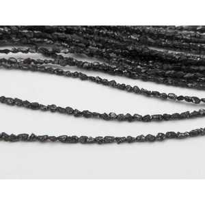 Perles de diamant noir naturel non taillées 100% naturelles, 2-3 mm, perles brutes en cristal brut pour la fabrication de bijoux - Product Image 5