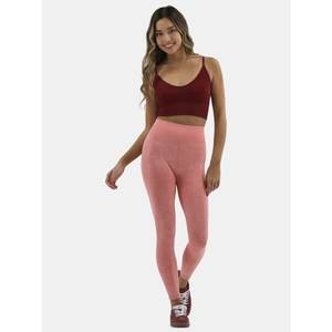 เลกกิ้งบางโมดของผู้หญิงกางเกงยืดได้สีพื้นยาวถึงข้อเท้ากางเกงเลกกิ้งออกกำลังกายแบบตะเข็บโลโก้ - Product Image 3