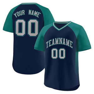 Maillot de baseball 100% polyester de haute qualité pour hommes col en V vente en gros Logo personnalisé maillot à boutons complets avec maillot à col en V personnalisé - Product Image 6