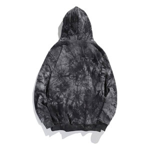 เสื้อฮู้ดดี้ผู้ชายคุณภาพสูงลายมัดย้อมสำหรับฤดูหนาว พร้อมโลโก้สั่งทำด้านหน้า ผ้าฝ้ายออร์แกนิค 100% แฟชั่นสตรีท สั่งทำได้ตามต้องการ ผ้าฝ้ายผสมพื้นฐาน - Product Image 2