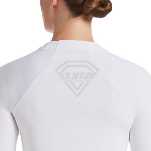 Maillots de bain à manches longues de compression pour femmes, vêtements de sport personnalisés par sublimation, vêtements de sport pour femmes, rash guard à vendre - Product Image 5