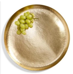 Bandeja Metálica Redondeada para Servir Comida con Asa, Suministro a Granel de Fábrica con Acabado Personalizado, Bandejas Metálicas para Hotel - Product Image 2