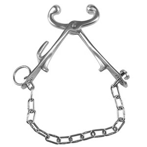 อุปกรณ์ติดแหวนจมูกวัวออร์โทพีดิกส์เครื่องมือสัตวแพทย์เหล็กเปิดแนวตั้ง - Product Image 6