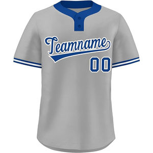 Top qualité 100% polyester tissu baseball uniforme conception deux tons personnalisé pas de maillot de baseball minimum - Product Image 3