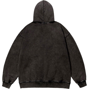 High Quality Oversized 500 Gsm French <b>Terry</b> Hoodie Men Custom Logo Embroidery Heavyweight Cotton Pullover <b>Bulk</b> Blank Hoodies - Product Image 6