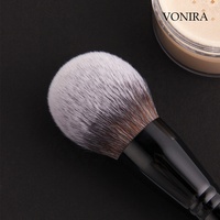 Ensemble de pinceaux de maquillage pour le visage de luxe Vonira Beauty Manufacturer, couleur noire, ferrules en cuivre, Juego De Brochas De Maquillaje Esenciales