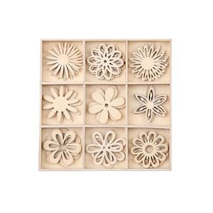 Adornos de madera para árboles de Navidad con copos de nieve Adorno colgante rústico con cuerda de cáñamo y cuentas de madera móviles para vacaciones - Product Image 1