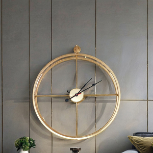 Luxurious Gold Metal <b>Large</b> Wall <b>Clock</b> With Double Frame for Modern and Classic Home Interiors Largest Manufacture Company - Product Image 6