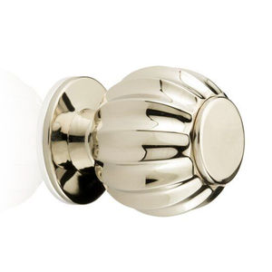 Perilla de puerta de melón estriada de latón macizo de primera calidad, acabado de níquel satinado cepillado, estilo Vintage decorativo para cocina y baño - Product Image 2