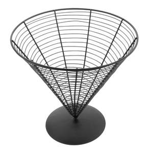 Cesta cónica de alambre de metal para cocina, nuevo diseño personalizado, aceptable para sala de estar, boda, hogar, Hotel, vajilla, venta al por mayor 2023 - Product Image 1